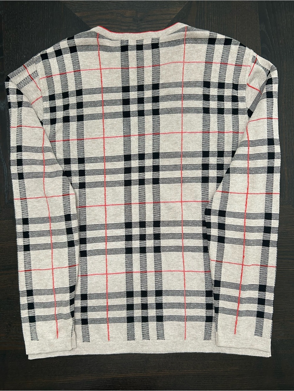 BURBERRY LONDON NOVA CHECK SWEATER 100% COTTON  VTG - Picture 3 of 8